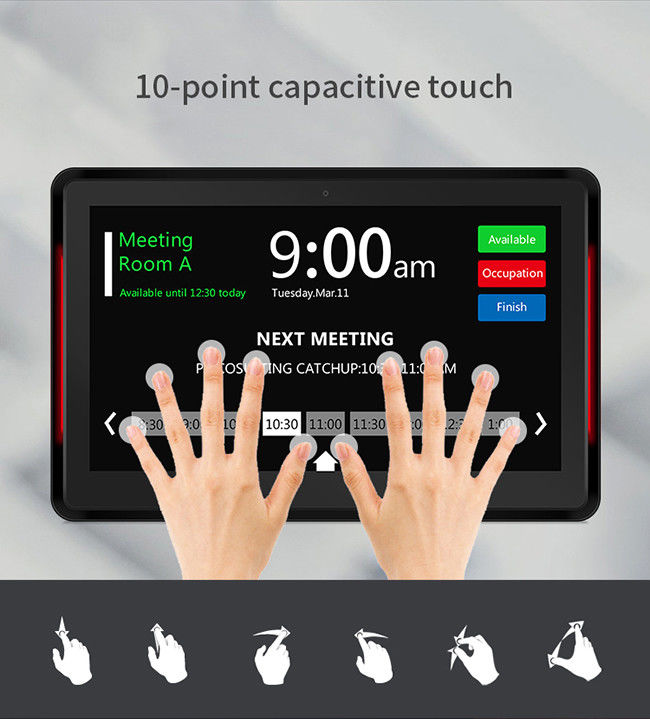 Signage цифров планшета конференц-зала 13.3inch Bluetooth 4,0 взаимодействующий