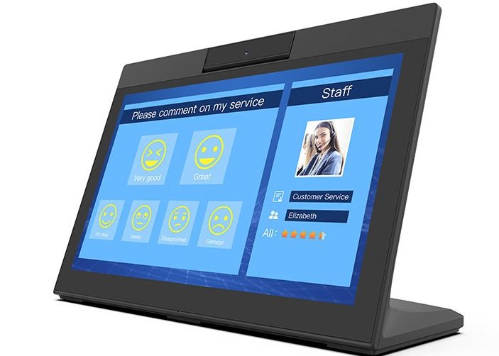 14 дюйма l формирует планшет Restaurent андроида 12V LCD приказывая оплату NFC