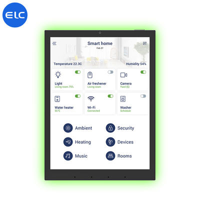 Стенный монтаж 9,7 дюйма WiFi6E Free POE Smart Home Tablet с RK3566 Quad Core