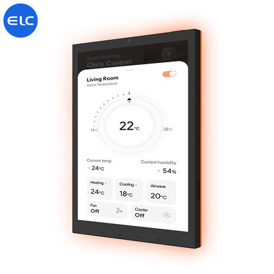 RJ45 с POE Smart Home Tablet 10-точечная емкостная сенсорная панель с материей Zigbee