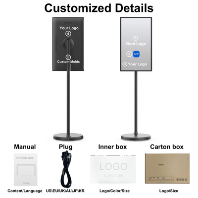 24 дюймовый 32 дюймовый инцелл экран дисплей LCD сенсорный экран Android 13 реклама цифровой вывески Сеть ресторанов и магазинов напитков