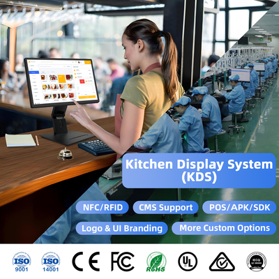 Компьютер POS-терминала для кухонных дисплеев. Водонепроницаемый и маслостойкий дисплей для KDS-ресторанов