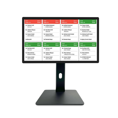 21.5" Android11 Цифровой сенсорный экран для рекламы с RK3568 2+16 ГБ USB RJ45 WiFi Kds Pos Кухонный дисплей Kds Screen с подставкой
