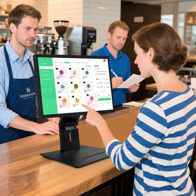 21.5" Сенсорный Android-планшет RK3576S с камерой 5.0MP для системы Point of Sale (POS) в ресторанах, мониторинга на кухне и киосков заказов