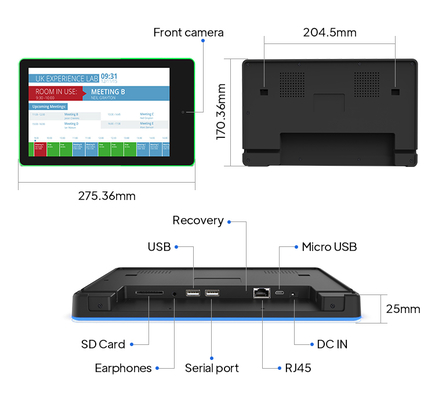 10.1-дюймовый ПОЭ Android планшет для заседаний с Quad Core RK3288