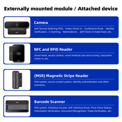15 дюймовый самообслуживающий заказчик Металлический цифровой вывески Ресторан Таблет Заказ Киоск Кухонный дисплей
