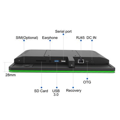 Android 11 сенсорный экран цифровой вывески Дисплейный планшет с NFC светодиодным световым панелем