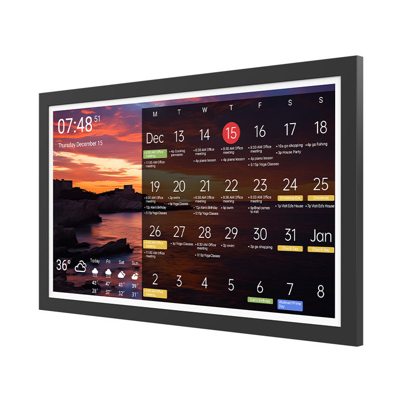 32 'OEM планшет 4 ГБ оперативной памяти WiFi 6 Ультра-узкий кадр RK3588S2 Octa Core Timing Tablet Для умного домашнего цифрового календаря