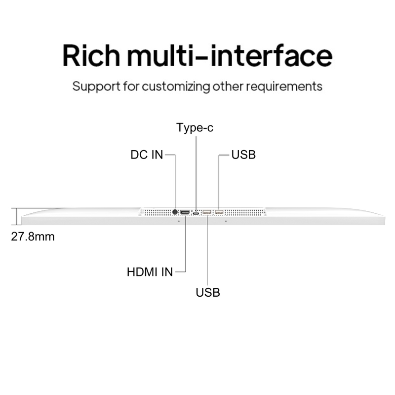 24 дюймовый 32 дюймовый инцелл экран дисплей LCD сенсорный экран Android 13 реклама цифровой вывески Сеть ресторанов и магазинов напитков