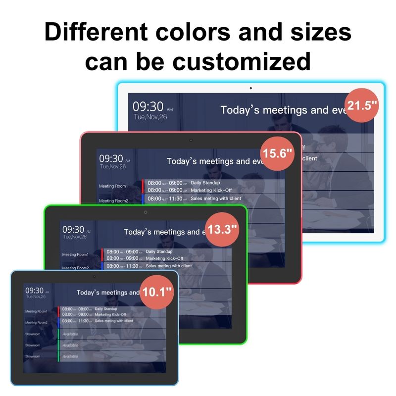 Android 11 сенсорный экран цифровой вывески Дисплейный планшет с NFC светодиодным световым панелем