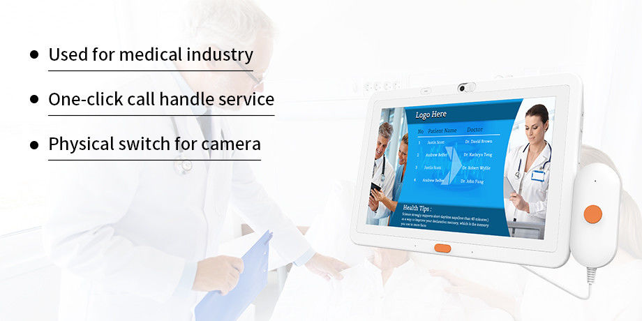 Планшет андроида здравоохранения RK3288 POE с панелью LCD 10,1 дюймов