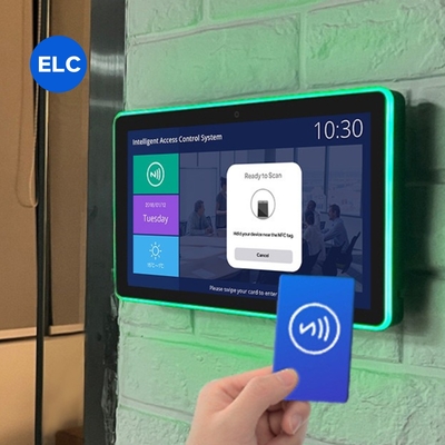 Android 11 сенсорный экран цифровой вывески Дисплейный планшет с NFC светодиодным световым панелем