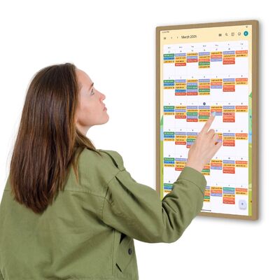 Уитра-узкий цифровой семейный календарь, онлайн ежемесячный цифровой планировщик семьи